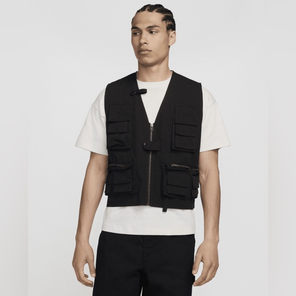 Nike Mens Life Utility Vest FN3214-010 Black Sz S